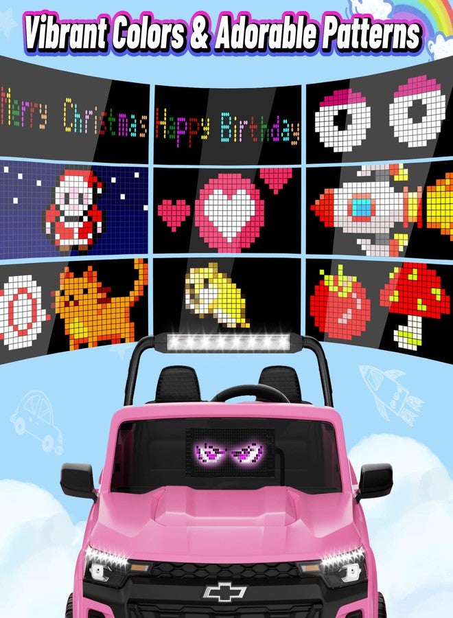 ANPABO LED Display Screen for Kids Ride On Car, LED Sign Compatible with ANPABO Licensed Mercedes-Benz G63, Flexible Display w/10 Dynamic Patterns & Texts, 5V USB Powered, Gift-Ready (7''x3'') - Image 3